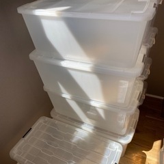 【お譲り先決まりました】押し入れ　収納ケース　衣装ケース　9個セット　コロコロ付きの画像