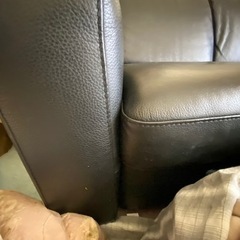 IKEA ソファ　黒の画像