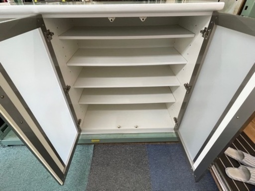 【リサイクルサービス八光】ニトリ　キッチンカウンター(ポスティア 135 WH)