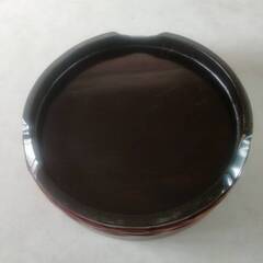 桶 トレー　漆器　漆芸　古民具  直径約36cm　高さ約8.5cm　直接取引歓迎　取り置き無料 愛知県岡崎市からの画像