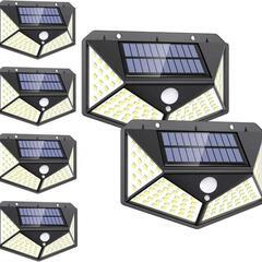 ソーラーセンサーライト【100LED 4個セット 4面発光】防犯...