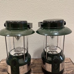 電池式ランプ&寝袋各2つセット