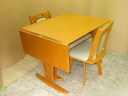 最新 stp-1747 ダイニング4点セット 片パタ 伸長式 伸長式ダイニング