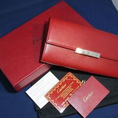 カルティエ（Cartier）長財布・レディース・赤・ラブコレクシ...