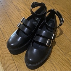 厚底パンプス R&E 黒