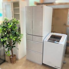 【受付終了】【ファミリー向け家電セット♬】①465㍑大冷蔵庫②9...