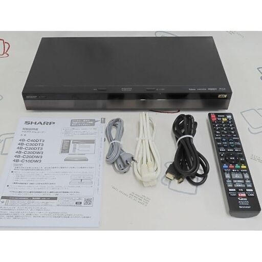 ♪SHARP/シャープ 4B-C40DT3 BDレコーダー 2021年 4K 4TB 3チューナー♪