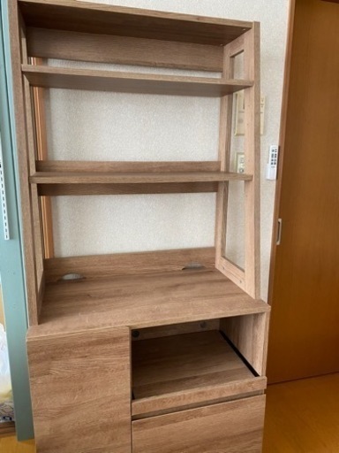決まりました！レンジ台　炊飯器　お皿　収納　北欧　ナチュラル