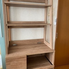 決まりました！レンジ台　炊飯器　お皿　収納　北欧　ナチュラル