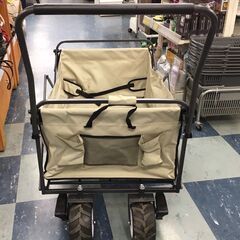 アウトドア　キャリーワゴンビッグ　ベージュ色