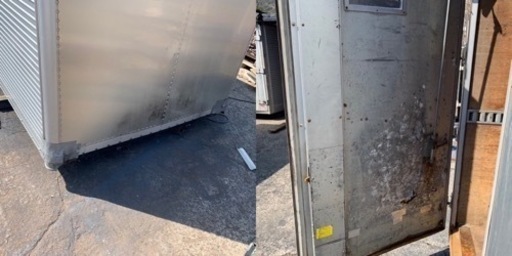No.736 アルミバン 2ｔ 車  アルミ 箱 バイク 倉庫 トラック コンテナ 米 保管庫 物置 DIY