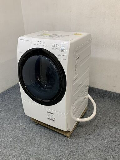 SHARP/シャープ コンパクトタイプ スリムドラム式洗濯乾燥機 洗濯7.0kg/乾燥3.5kg ES-S7E-WR 2020年製 中古家電 店頭引取歓迎 R6882)