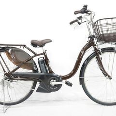 【美品】ヤマハ　YAMAHA 電動アシスト自転車　PAS with ほぼ新品 Yamaha PAS With 26型 電動アシスト自転車（15.8Ahバッテリー）
