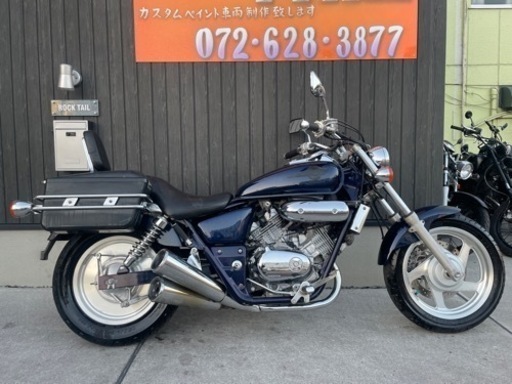 ★25万円　マグナ250 セル1 実働車　ホンダ　MC29 マグナ　アメリカン　サイドボックス付き！