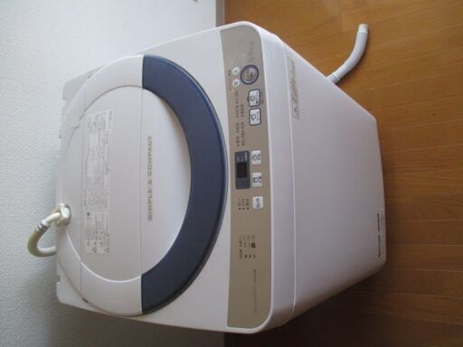 全自動洗濯機　シャープ（株）　ES-GE55-R　2016年製　キレイ