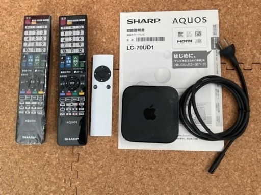 シャープ70インチ4K対応液晶TV  LCー70UD1