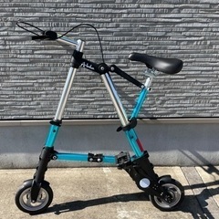折りたたみ自転車　8インチ　A-BIKE Blue