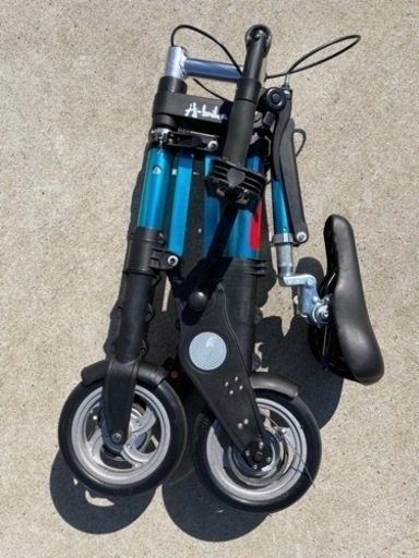 折りたたみ自転車 8インチ A-BIKE Blue 【公式通販】