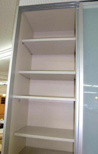 R534 高級 LIXIL キッチンキャビネット、スライディングドアストッカー、幅90cm 美品