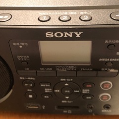 【USED品】SONY ソニー CDラジオ ZS-RS81BT/リモコン付き/ブラックの画像