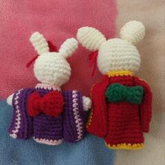 仲良し着物のうさぎさんの画像