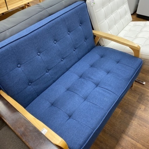 【ウッドアームソファ】ニトリ 2人掛けソファ入荷しました！