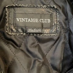 Vintage club 羊革　ラムレザーコート　M sizeの画像