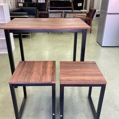 【お取引中】シンプルな木製のダイニングテーブルと椅子のセット★5...