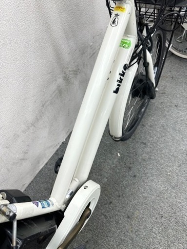 お子様送迎に最適　ブリヂストンビッケモブ　子供乗せシート付き　お買い得品