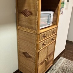 【引き取り日指定有】竹製オーダーメイド　棚