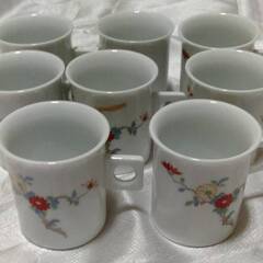 ㊻中古 有田焼 麗峰窯 デミタスカップ コーヒーカップ7個 昭和レトロ
