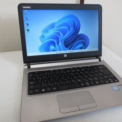 Win11 Office2019搭載 HPノート ProBook430 G3 i5高速新品SSD 256GB メモリ8GB カメラ