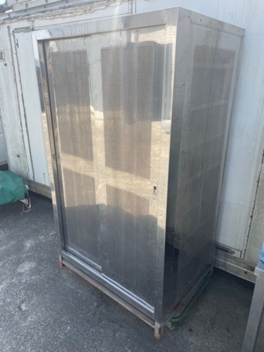 収納棚 厨房棚 メッキ塗装 道具入れ 薪棚