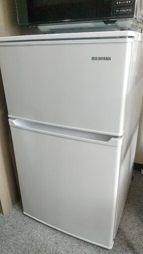 オーヤマ2ドア90L９ヶ月使用美品 レンジ付