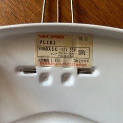 シーリングライト　NECの画像