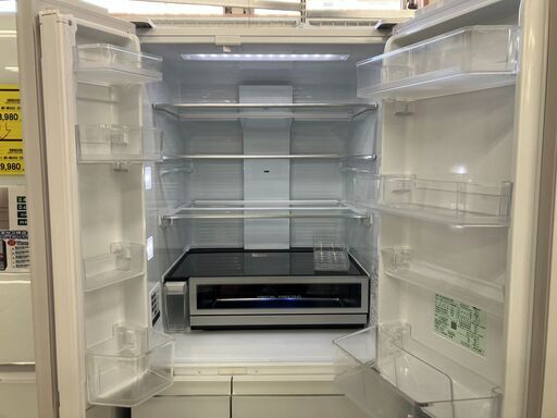 パナソニック Panasonic 冷蔵庫 NR-F605WPX-W 2019年製 パーシャル搭載冷蔵庫 600L フロスティロイヤルホワイト フロスト加工 フレンチドア はやうま冷凍 自動製氷機能 無線LAN対応 Ｗシャキシャキ野菜室 大容量 ファミリータイプ クリーニング済 堺市 石津【ジャングルジャングルサカイ石津店 NR-F605WPX 概要 - パナソニックパーシャル搭載冷蔵庫 | 冷蔵庫
