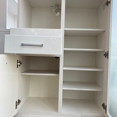 トレファク高槻店】取りに来れる方限定！2枚扉 引き出し付きレンジ台 