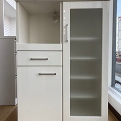 トレファク高槻店】取りに来れる方限定！2枚扉 引き出し付きレンジ台 