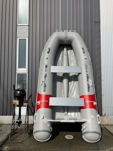 ジョイクラフトゴムボート2馬力船外機セット、釣り