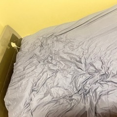 コンセント付きセミダブルベッド　ブラック