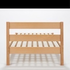 無印オーク材ダブルベッドフレーム 定価4万9000円 おまけ付き。