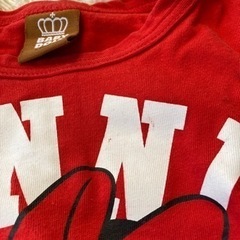 ミニーの長袖Tシャツ　100
の画像