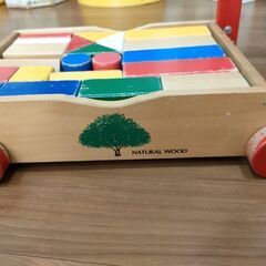 【値下げ】積み木の手押し車の画像