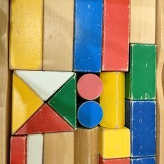 【値下げ】積み木の手押し車の画像