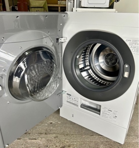 札幌引取り歓迎 美品 19年製 SHARP シャープ 11kg ドラム式洗濯乾燥機 ES-W111-SL 無線LAN対応