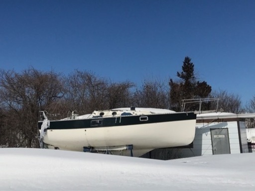 【ヨット 稲毛マリン ノラ26 】船台付き！ 予備マスト付き！