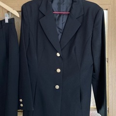 ☆レディース黒スーツ3点セット☆中古品の画像