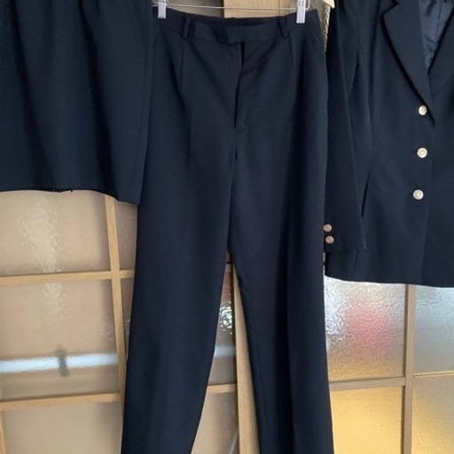 ☆レディース黒スーツ3点セット☆中古品