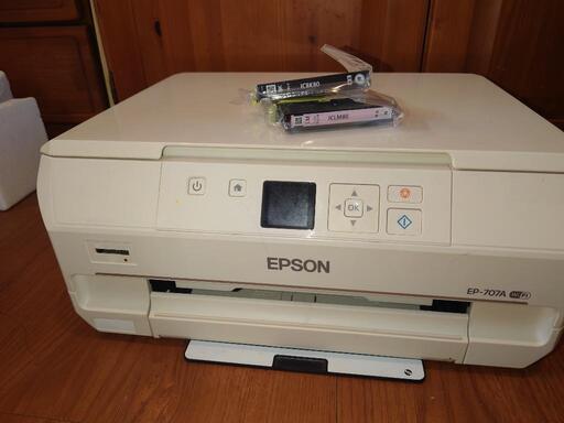 ジャンク品　エプソン複合機EP-707A　インク付き