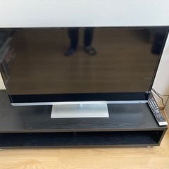 [値下げ] 東芝　REGZA 40J7(40インチ) テレビ台セット¥20,000 値下げ] 東芝 REGZA 40J7(40インチ) テレビ台セット¥20,000